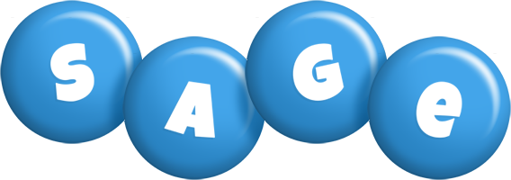 sage candy-blue logo