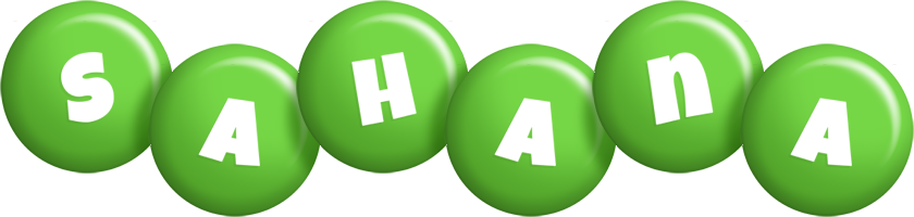 sahana candy-green logo