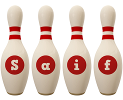 saif bowling-pin logo
