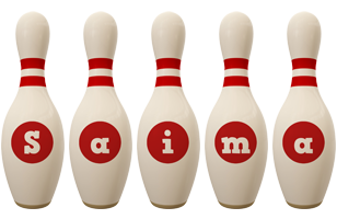 saima bowling-pin logo