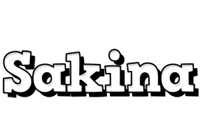 sakina snowing logo