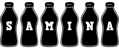 samina bottle logo
