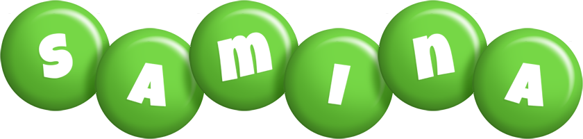samina candy-green logo