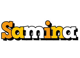 samina cartoon logo