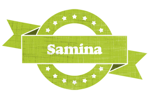 samina change logo