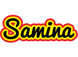 samina flaming logo