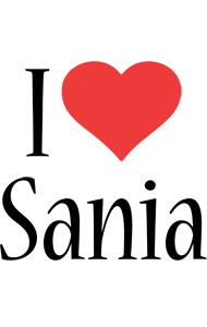 sania i-love logo
