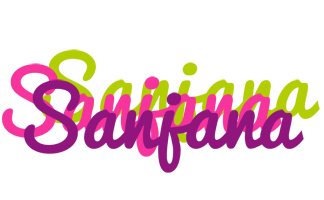 sanjana flowers logo