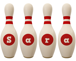 sara bowling-pin logo