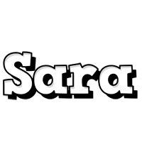 sara snowing logo