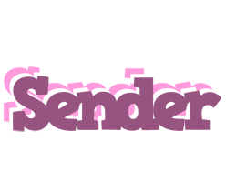 sender relaxing logo