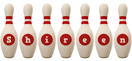 shireen bowling-pin logo