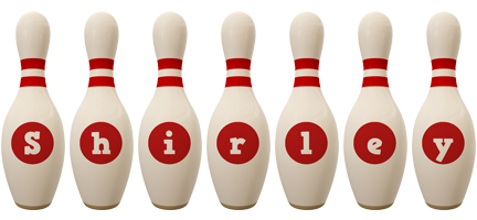 shirley bowling-pin logo