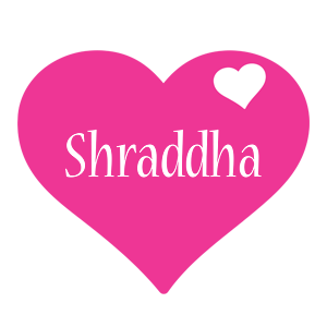 shraddha love-heart logo