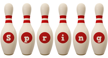 spring bowling-pin logo