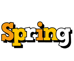 spring cartoon logo