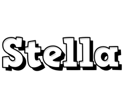 stella snowing logo
