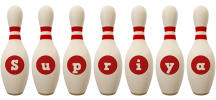 supriya bowling-pin logo
