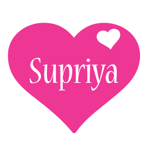 supriya love-heart logo