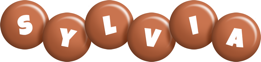 sylvia candy-brown logo