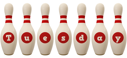tuesday bowling-pin logo