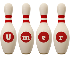 umer bowling-pin logo