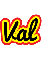 val flaming logo
