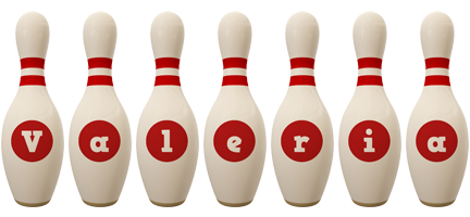 valeria bowling-pin logo