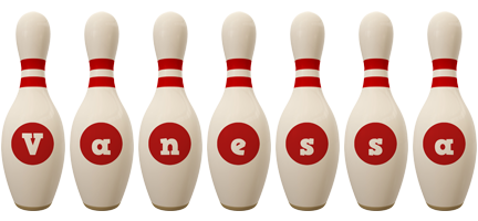 vanessa bowling-pin logo