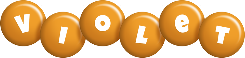 violet candy-orange logo