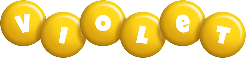 violet candy-yellow logo