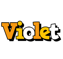 violet cartoon logo