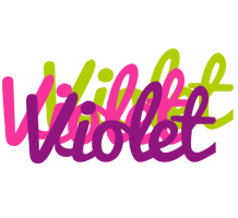 violet flowers logo