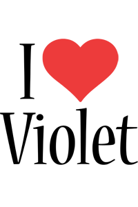 violet i-love logo