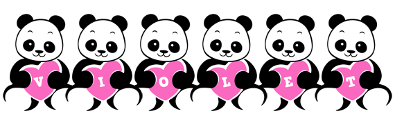 violet love-panda logo