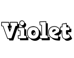 violet snowing logo