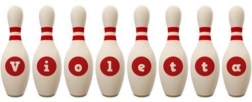 violetta bowling-pin logo