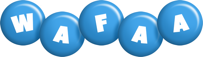 wafaa candy-blue logo