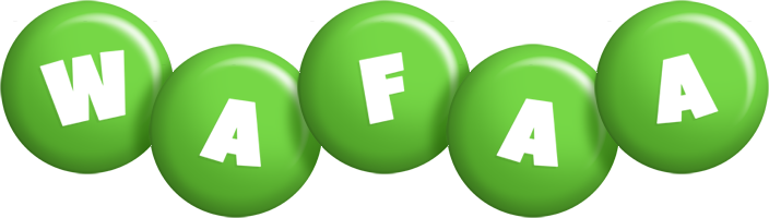 wafaa candy-green logo