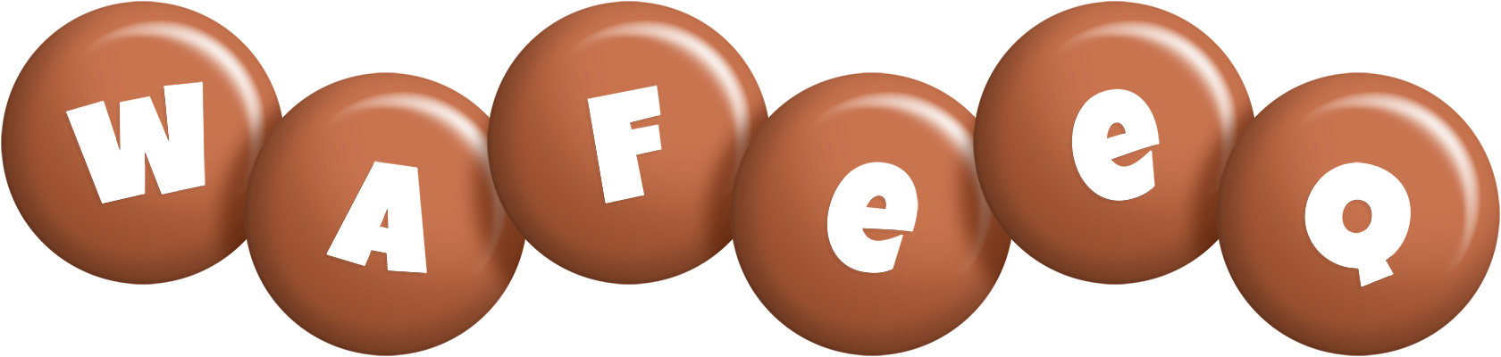 wafeeq candy-brown logo