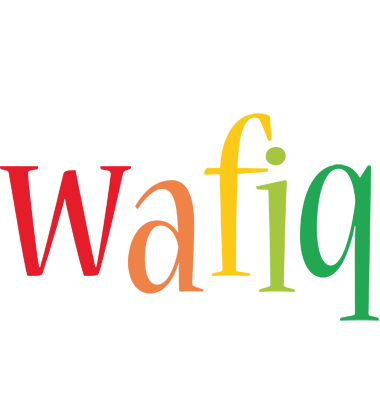 wafiq birthday logo