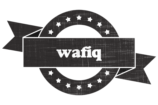 wafiq grunge logo