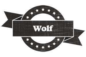 wolf grunge logo