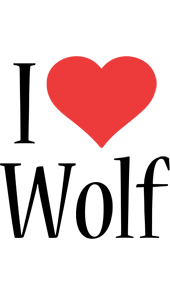 wolf i-love logo