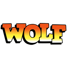 wolf sunset logo